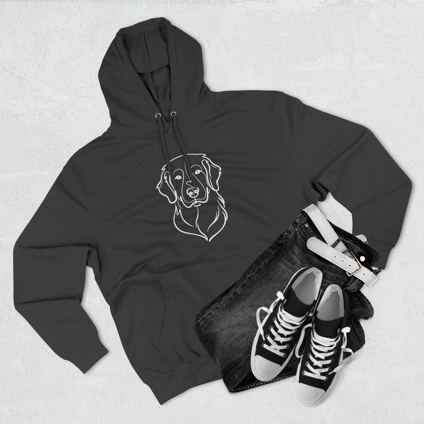 Line Art Three-Panel | Hoodie