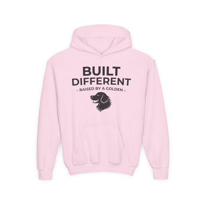 Built Different. Raised by a Golden | Kids Sweatshirt