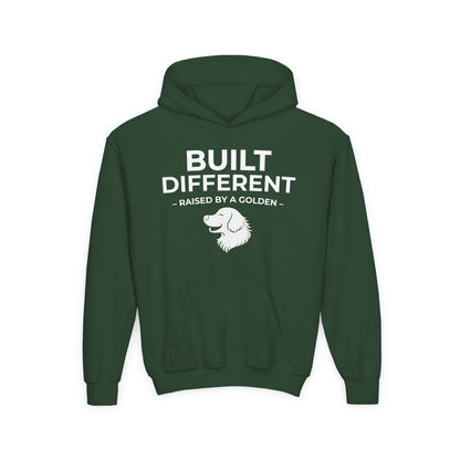 Built Different. Raised by a Golden | Kids Sweatshirt