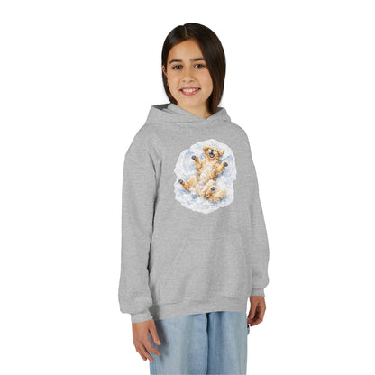 Youth Hoodie | Golden Retriever Snow Angel