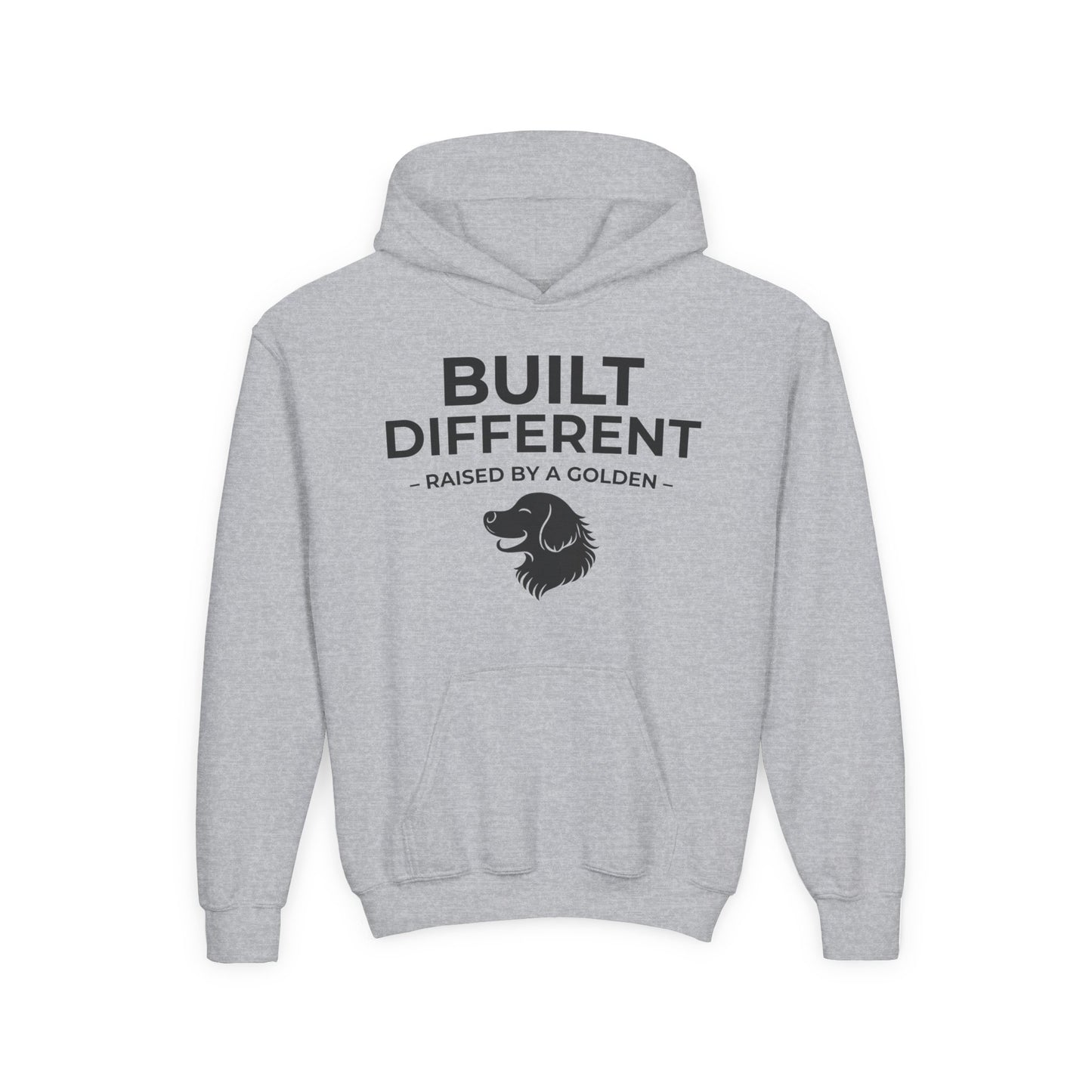 Built Different. Raised by a Golden | Kids Sweatshirt