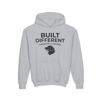 Built Different. Raised by a Golden | Kids Sweatshirt