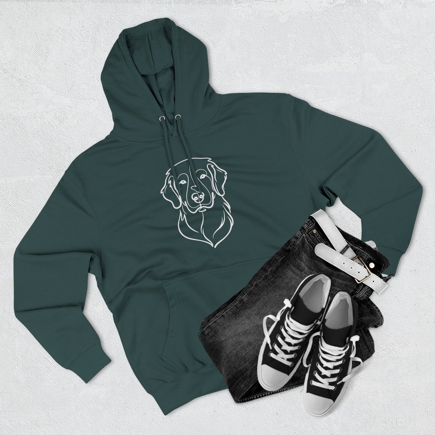 Line Art Three-Panel | Hoodie