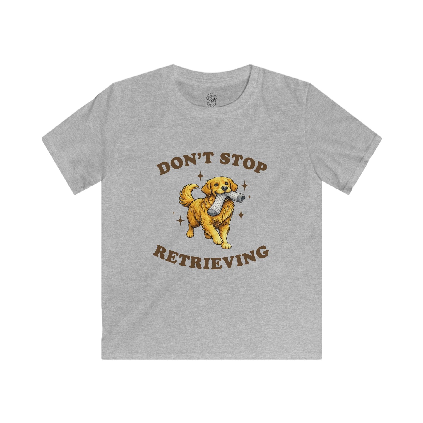 Kids Golden Retriever T-Shirt | “Don’t Stop Retrieving” Dog Lover Tee