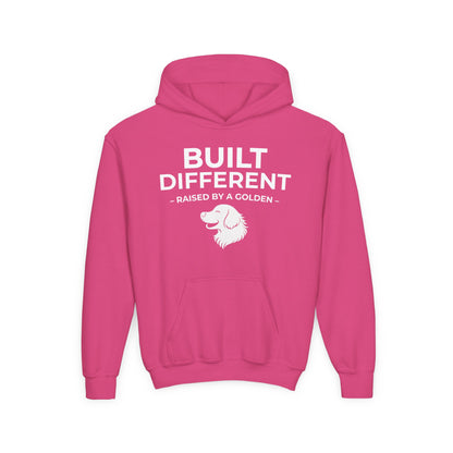 Built Different. Raised by a Golden | Kids Sweatshirt