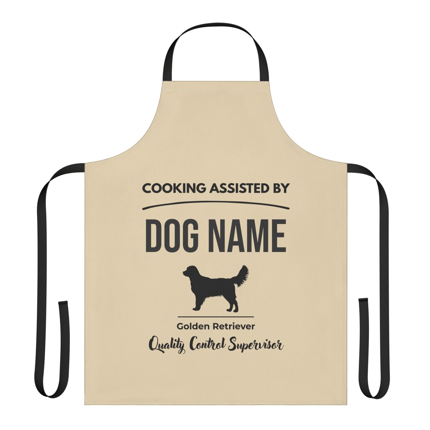 Personalized Golden | Apron Natural