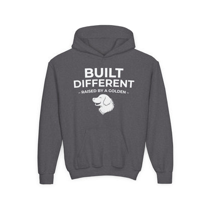 Built Different. Raised by a Golden | Kids Sweatshirt