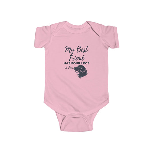Golden Retriever Onesie – My Best Friend Has Four Legs Dog Onesie | Golden Retriever Gift