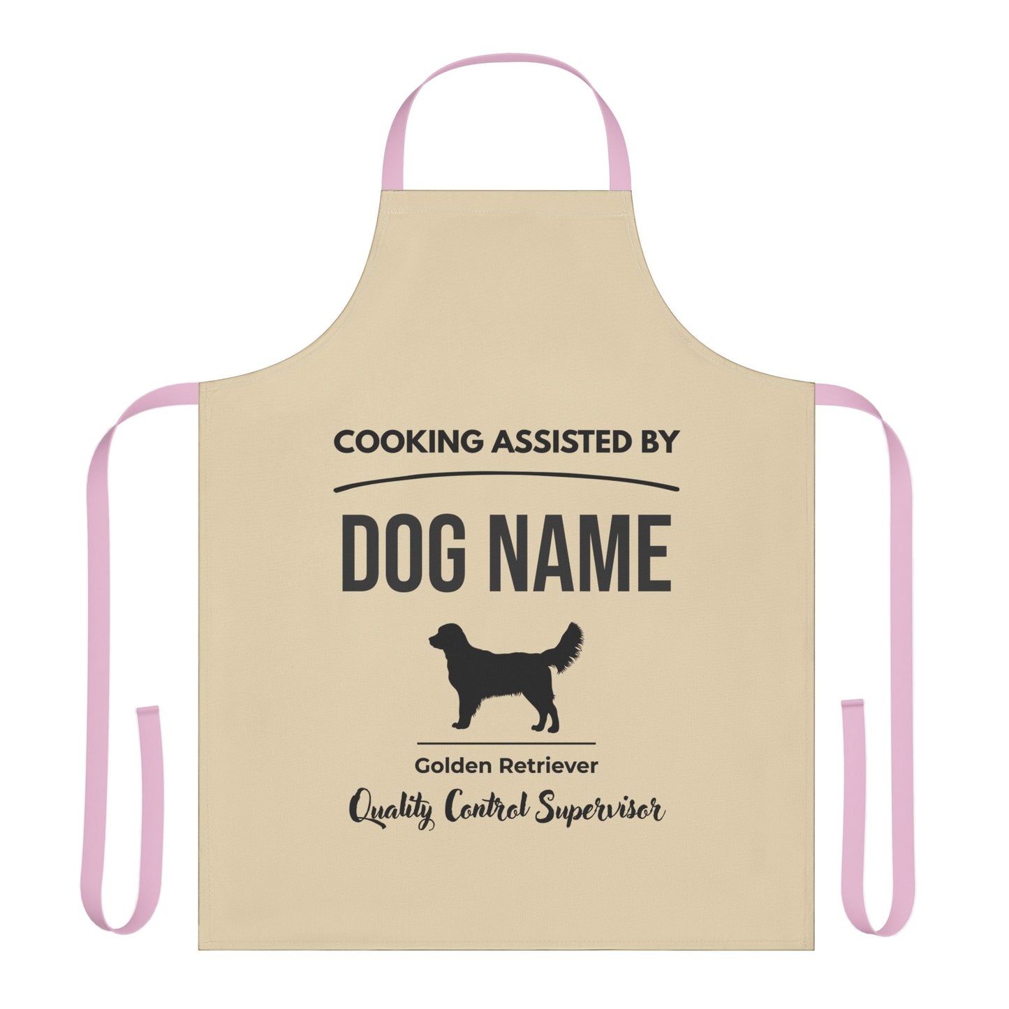 Personalized Golden | Apron Natural