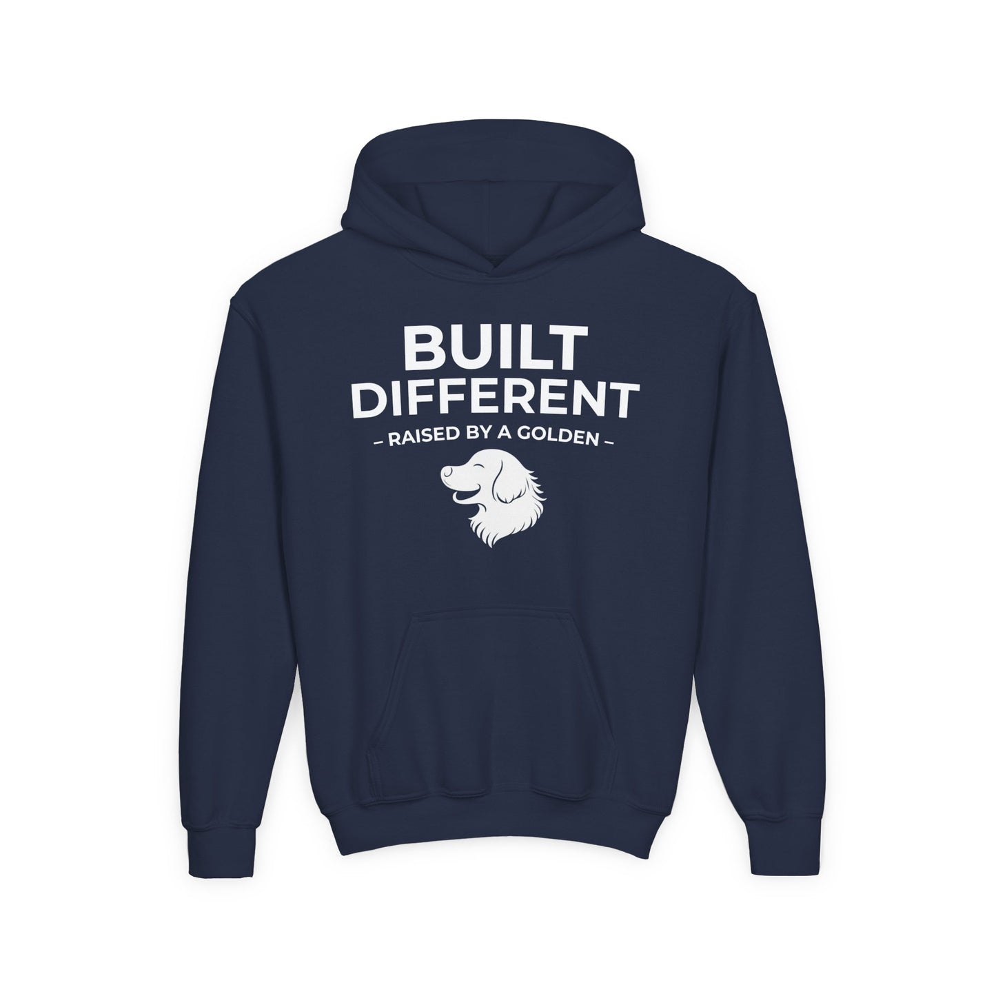Built Different. Raised by a Golden | Kids Sweatshirt