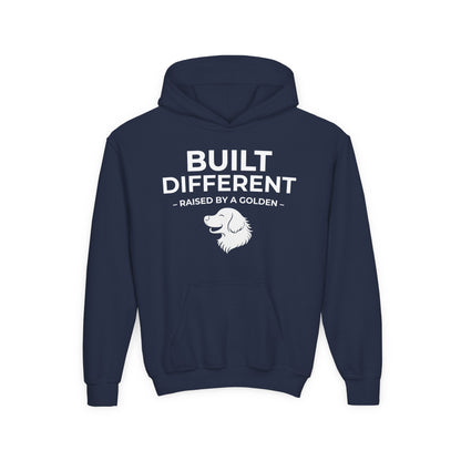 Built Different. Raised by a Golden | Kids Sweatshirt