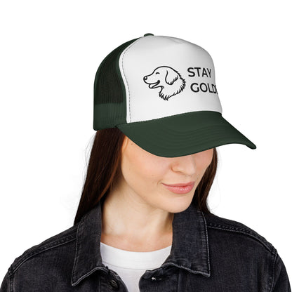 Stay Golden Retriever Trucker Hat - Perfect Gift for Golden Retriever Lovers