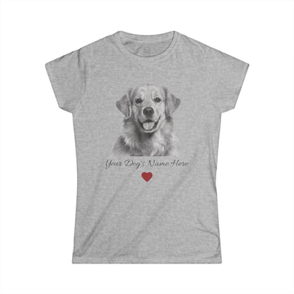 Minimal Portrait | Dog Name Tee